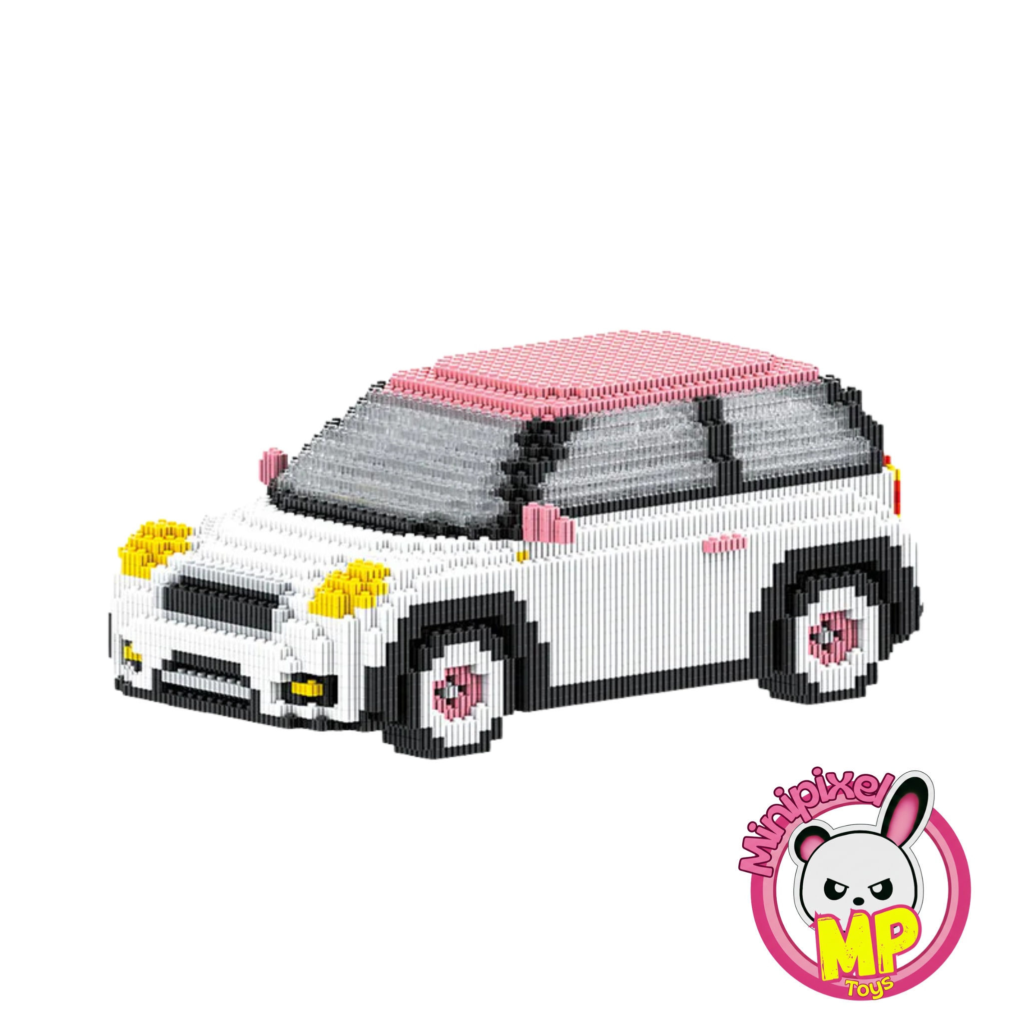White Mini Car M6520 (15cm)
