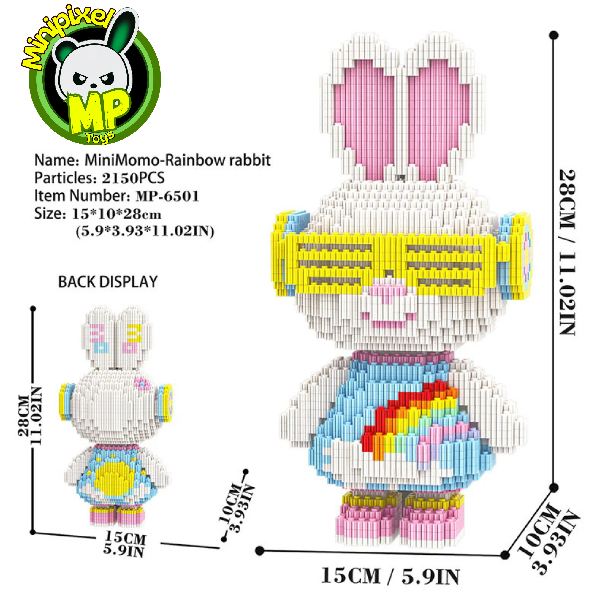 MiniMomo Rainbow M6501 (28cm)
