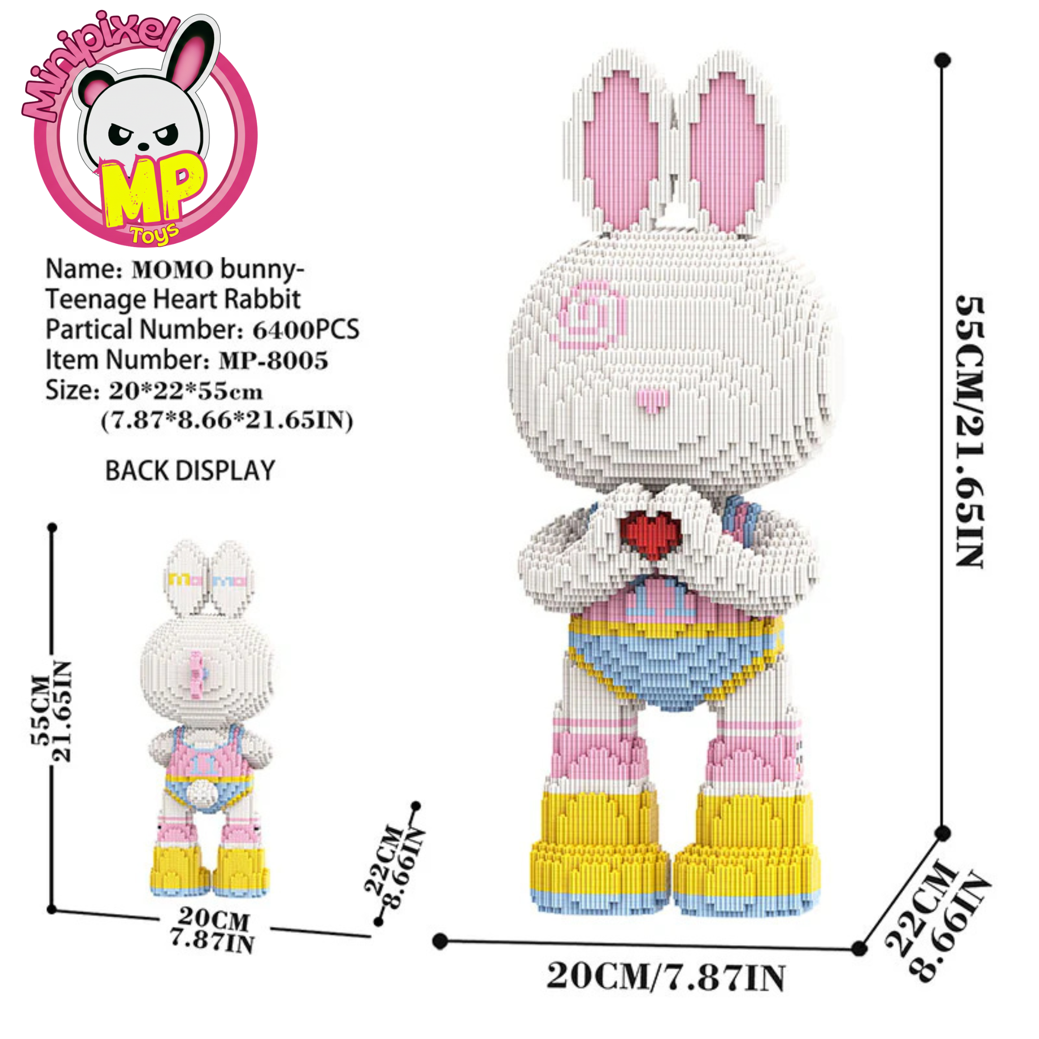 Teenage Heart Rabbit M8005 (55cm)