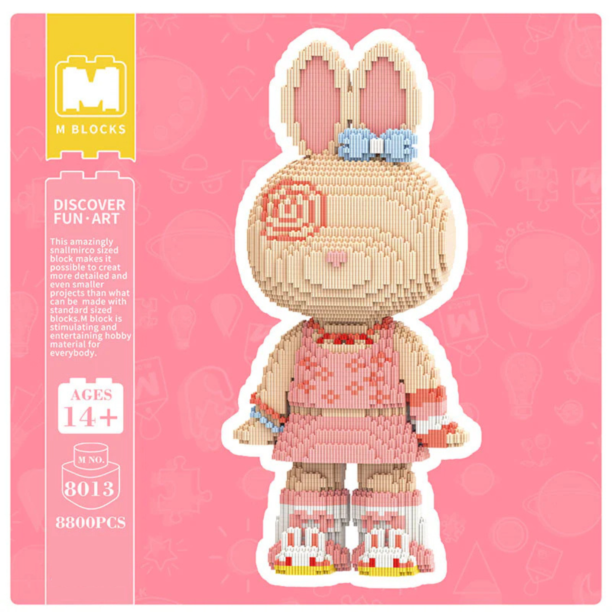 Pink Skirt PP Pie Rabbit M8013 (55cm)