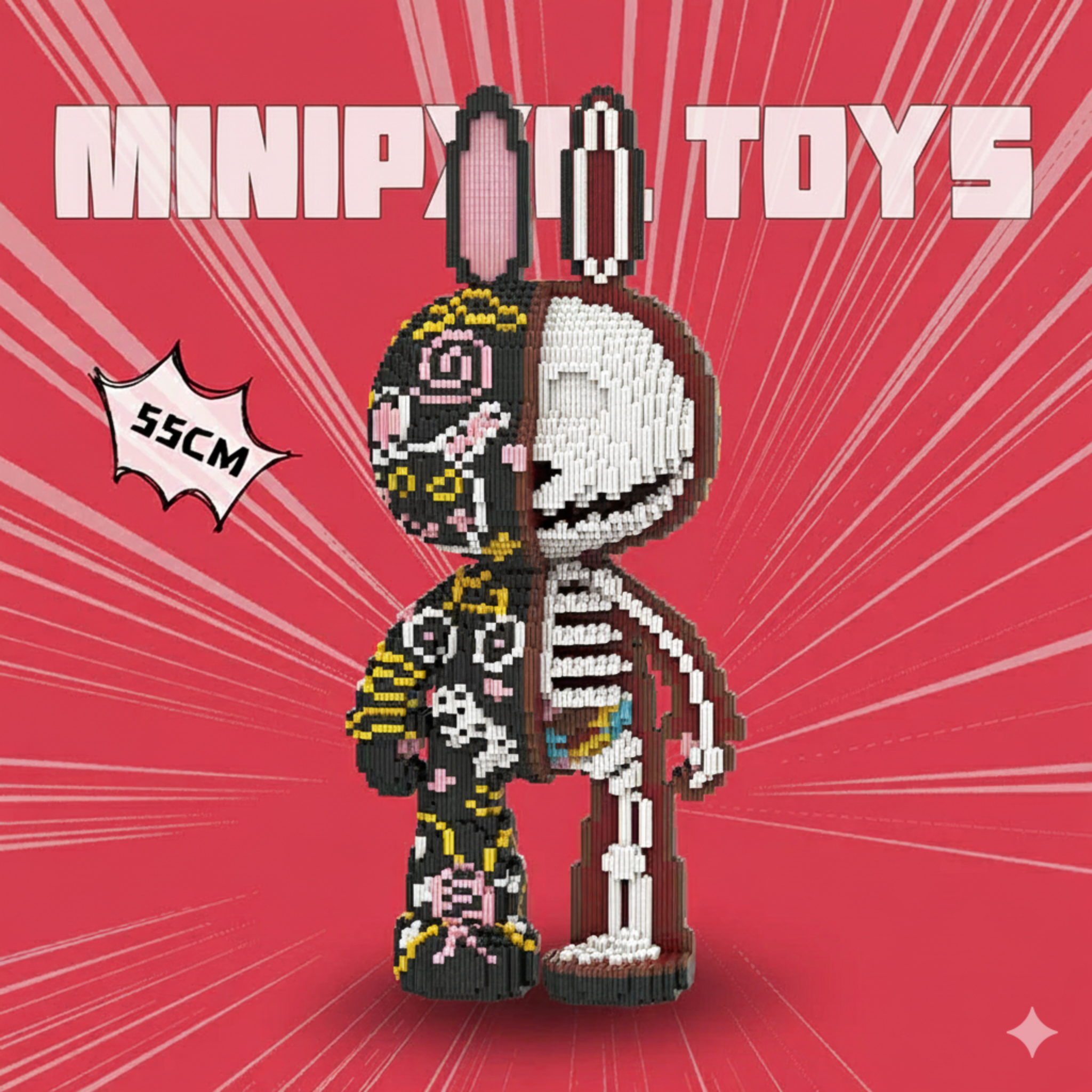 Half Resolved Graffiti Rabbit M8003 (55cm)