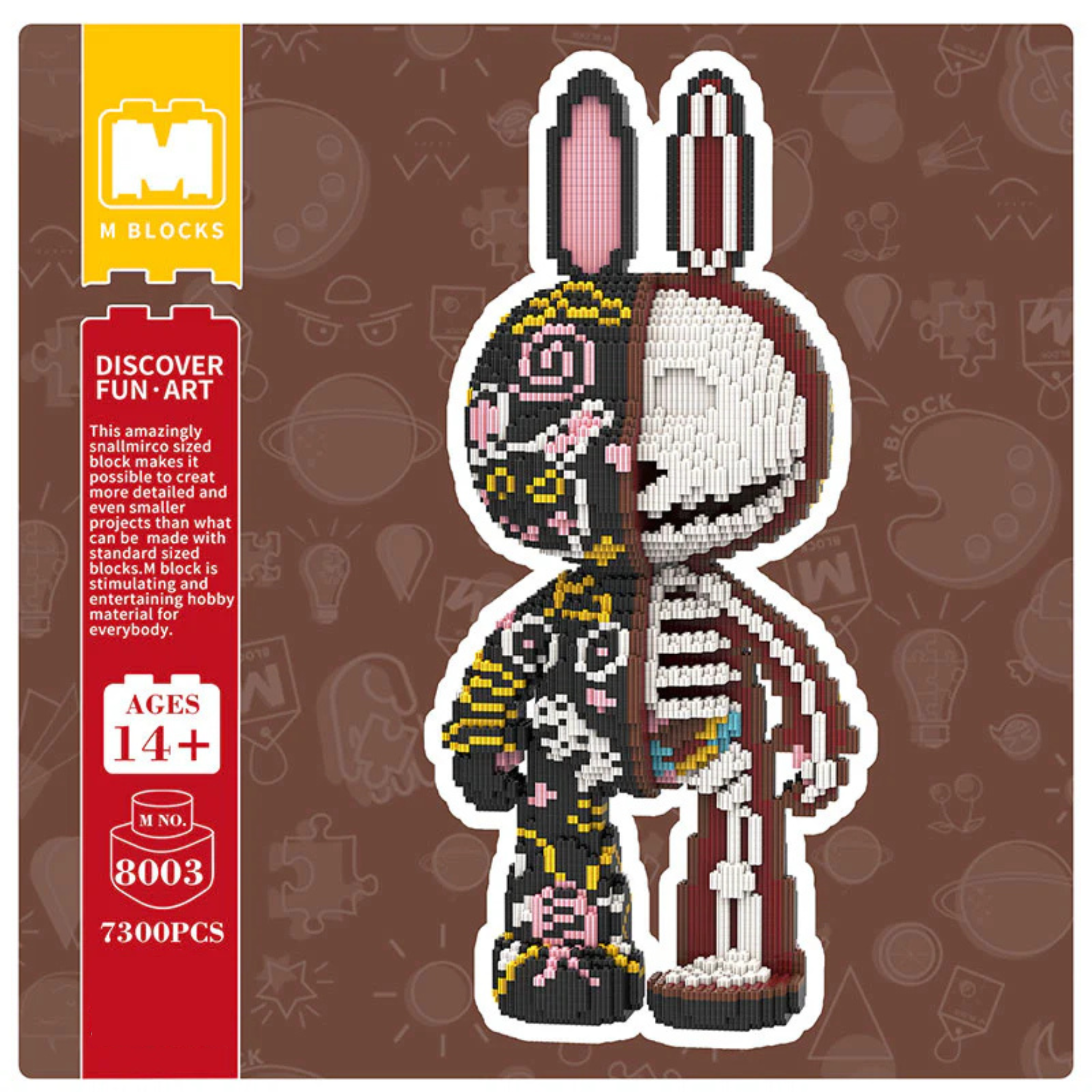 Half Resolved Graffiti Rabbit M8003 (55cm)